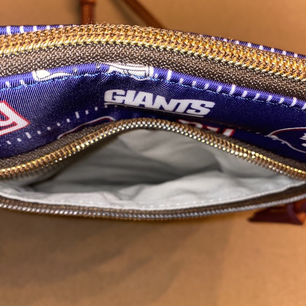Dooney & Bourke X NY Giants Signature Small Zip Crossbody Purse - Picture 6 of 12